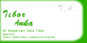 tibor anka business card